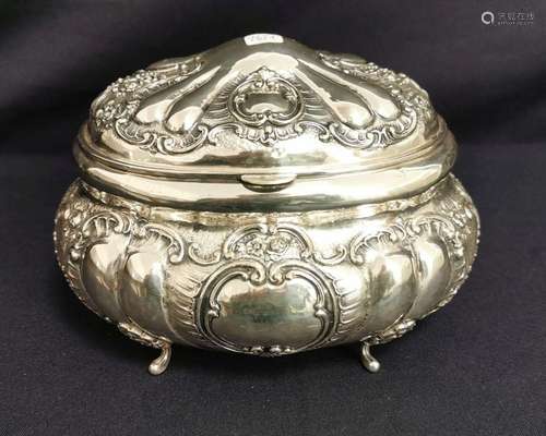 LARGE LIDDED BOX IN THE FORMAL LANGUAGE OF THE ROCOCO