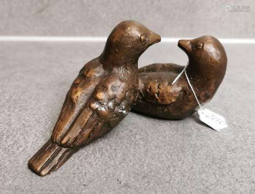 SCULPTURE "PAIR OF BIRDS"