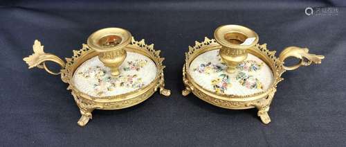 PAIR OF CANDLE HOLDERS