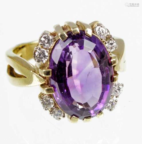 Amethyst Brillant Ring - GG 585