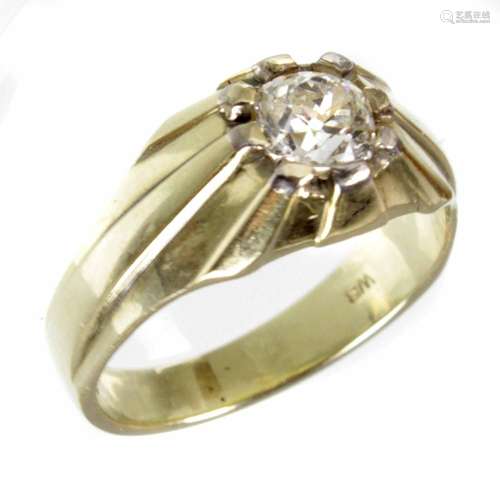 Brillant Solitär Ring 0,87 ct. - GG 585