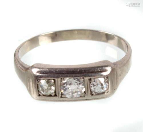 antiker Brillant Ring 0,40 ct. - WG 585