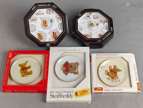 Steiff Mini Porzellan-Set und -teller