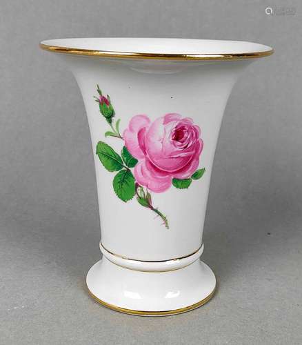 Meissen Trichtervase *Rote Rose*