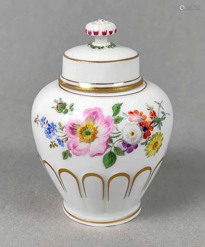 Meissen Deckeldose *Blumenbouquet*