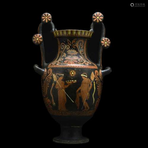 RARE APULIAN-LUCANIAN RED-FIGURE VOLUTE KRATER - TL TESTED