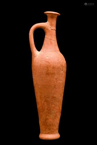 LATE CYPRIOT RED LUSTROUS SPINDLE BOTTLE FROM SEVERIS COLLEC...
