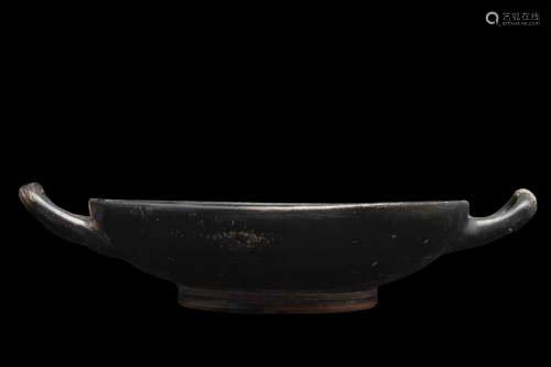 GREEK BLACKWARE KYLIX WITH PALMETTES