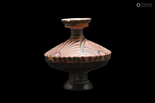 GREEK APULIAN RED-FIGURE LEKANIS WITH PALMETTES