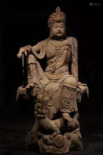 Wooden Buddha Statue