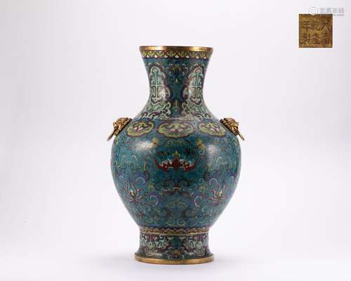 Qing Dynasty Cloisonne Bottle