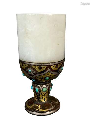 White jade cup