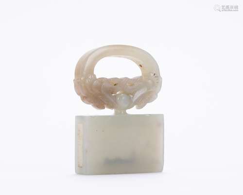 White Jade Carrying in Qing Dynasty