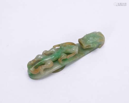 Jade Dragon Pattern Hook in the Qing Dynasty