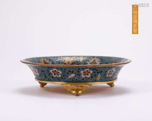 Cloisonne plate