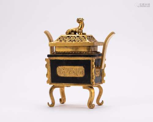 Bronze gilt fumigating furnace in the Qing Dynasty