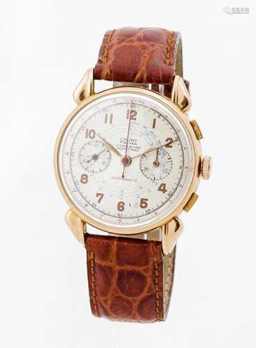 Reloj cronógrafo vintage, cab., suizo CAUNY PRIMA (La Chaux-...