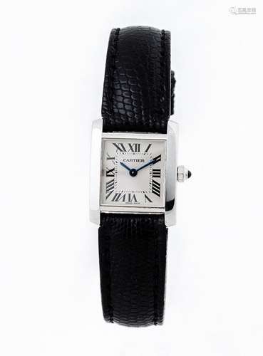 Reloj suizo sra., CARTIER Tank Fraçaise (ref: 2403), en caja...