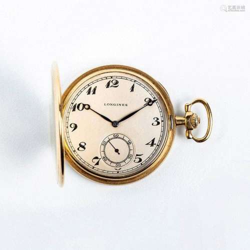 Reloj saboneta extraplano, suizo, LONGINES, en caja original...