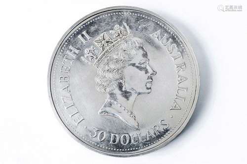 Moneda gigante de plata pura 999. The Australian Kookaburra....
