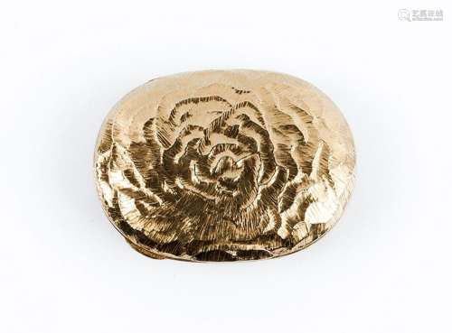 Cajita pastillero oval vintage, de la firma CARTIER, en oro ...