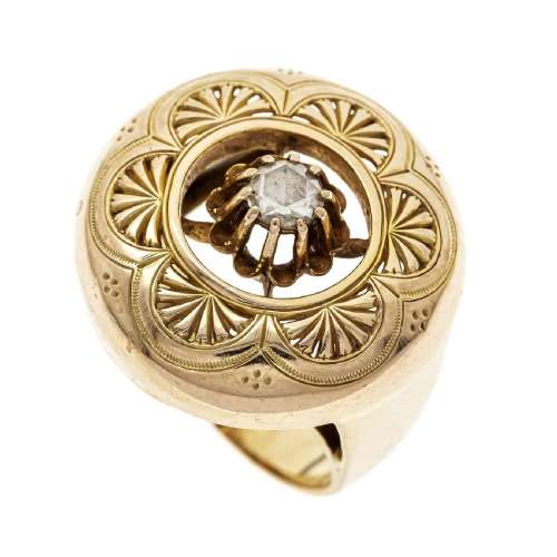 Art Nouveau flower ring RG 585/000
