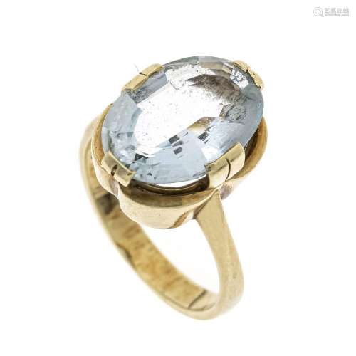 Aquamarine ring GG 585/000 with on