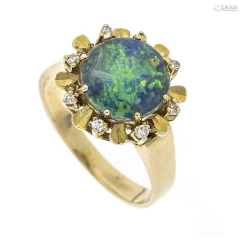 Opal diamond ring GG/WG 585/000 wi
