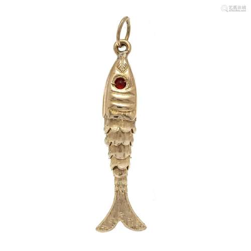 Fish pendant GG 750/000 unstamped,