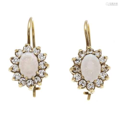 Opal diamond stud earrings RG 585/