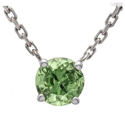 Tsavorite necklace WG 750/000 with