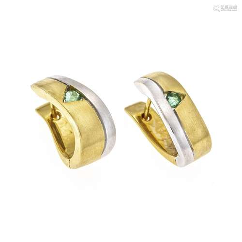 Emerald earrings GG/WG 585/000 mat