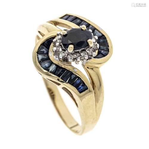 Sapphire diamond ring GG/WG 585/00