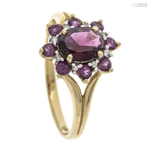 Garnet-tourmaline ring GG/WG 585/0