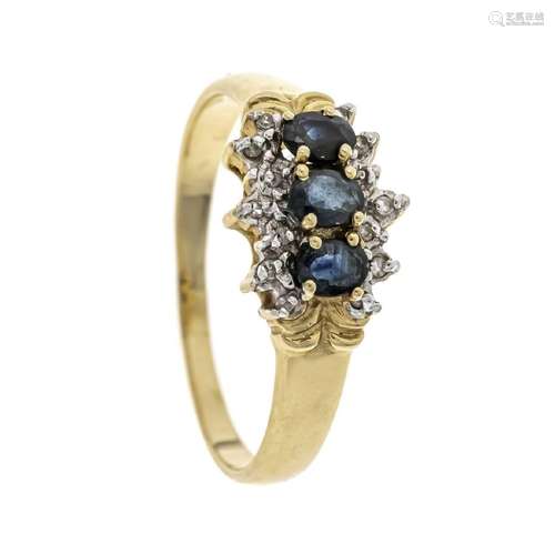 Sapphire diamond ring GG/WG 585/00