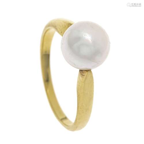 Akoya bead ring GG 750/000 with on