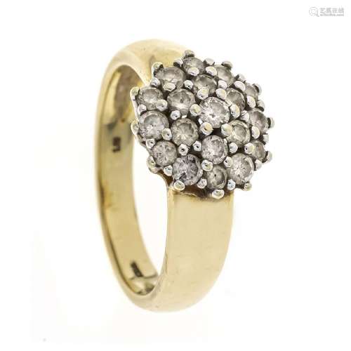 Brilliant ring GG/WG 585/000 with