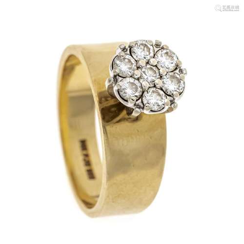 Brilliant ring GG/WG 585/000 with