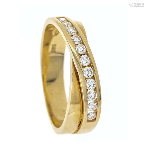 Crossover diamond ring GG 585/000