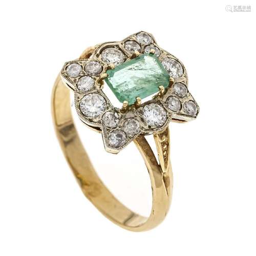 Emerald diamond ring GG/WG 585/000