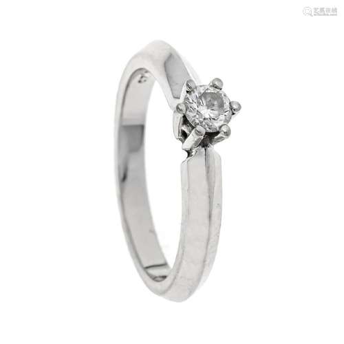 Christ diamond ring WG 585/000 wit