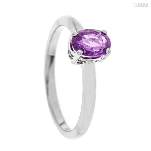 Pink sapphire ring WG 750/000 with