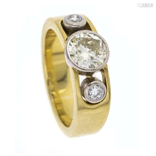 Brilliant ring GG/WG 750/000 with