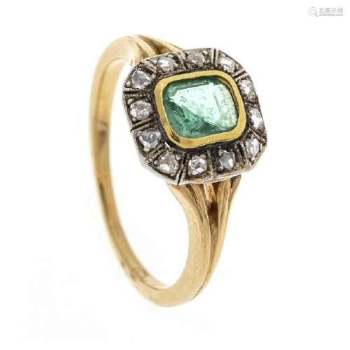 Gemstone diamond rose ring GG 750/