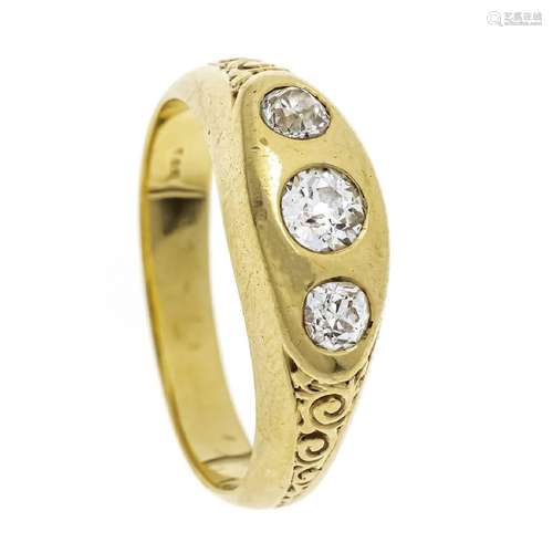 Old cut diamond band ring GG 585/0