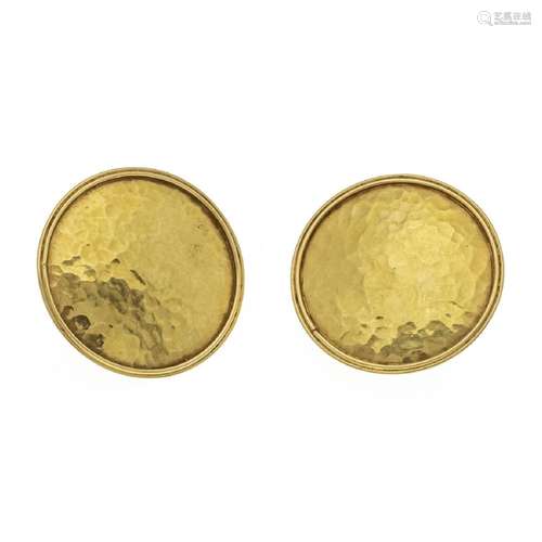 Shield clip earrings GG 750/000 in