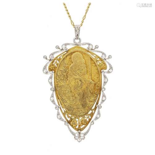 Art Nouveau pendant RG/WG 750/000