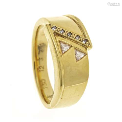 Diamond ring GG 750/000 with 2 dia