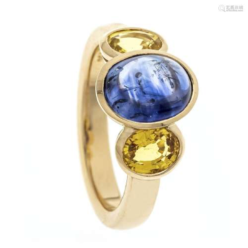 Sapphire ring GG 750/000 with one