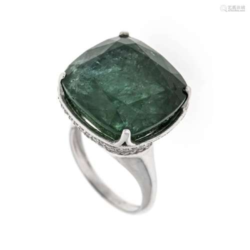 Emerald diamond ring WG 700/000 un